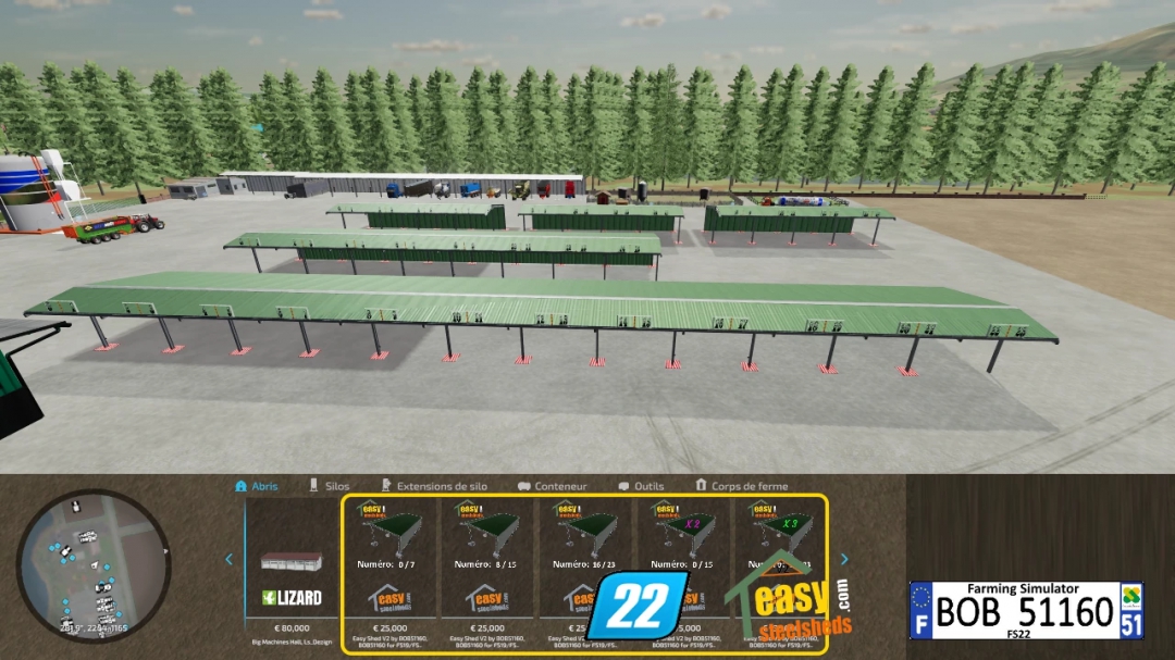 FS22 Easy Shed v2.0 By BOB51160