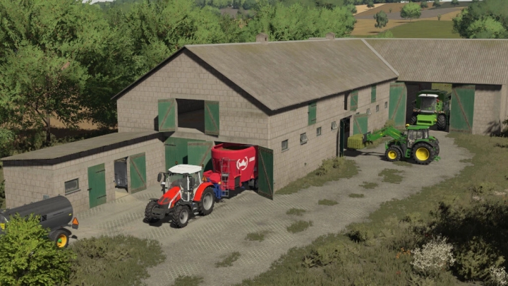 fs22-mods,  Big White Cow Barn v1.1.0.0