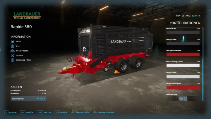 Image: Landbauer RAPIDE 580 v1.1.0.0 2