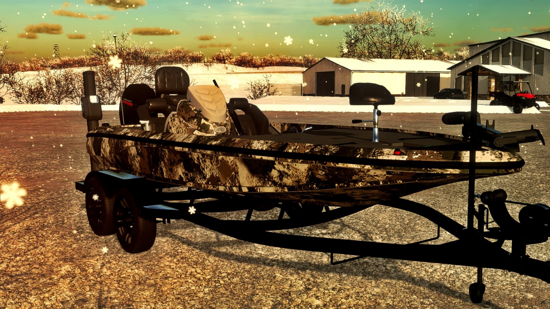 Camo Nitro Bass Boat