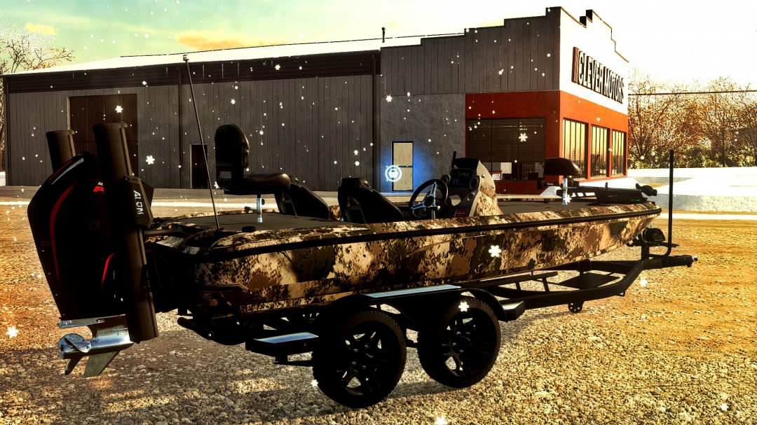 Camo Nitro Bass Boat