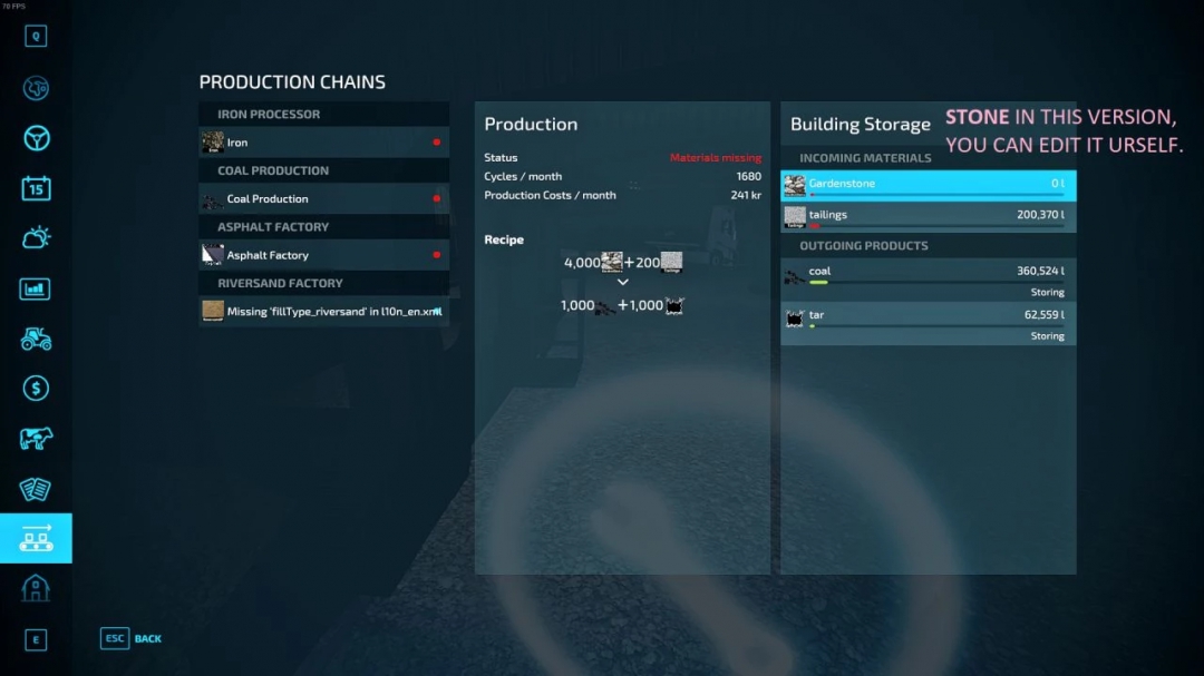 Coal Production v1.0.0.0