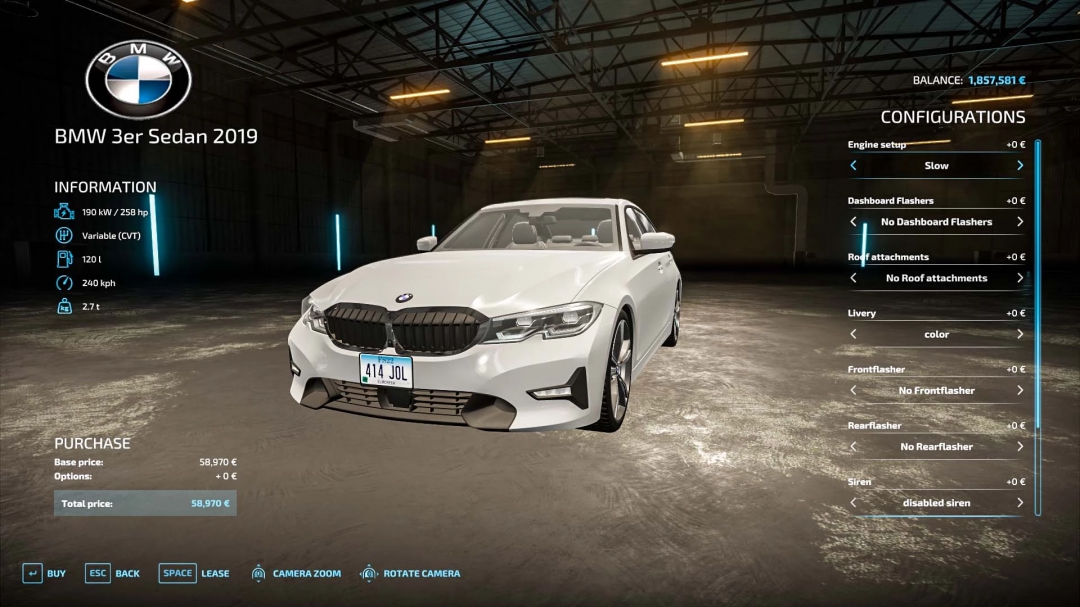 BMW 3 Series G20 v1.0.0.0