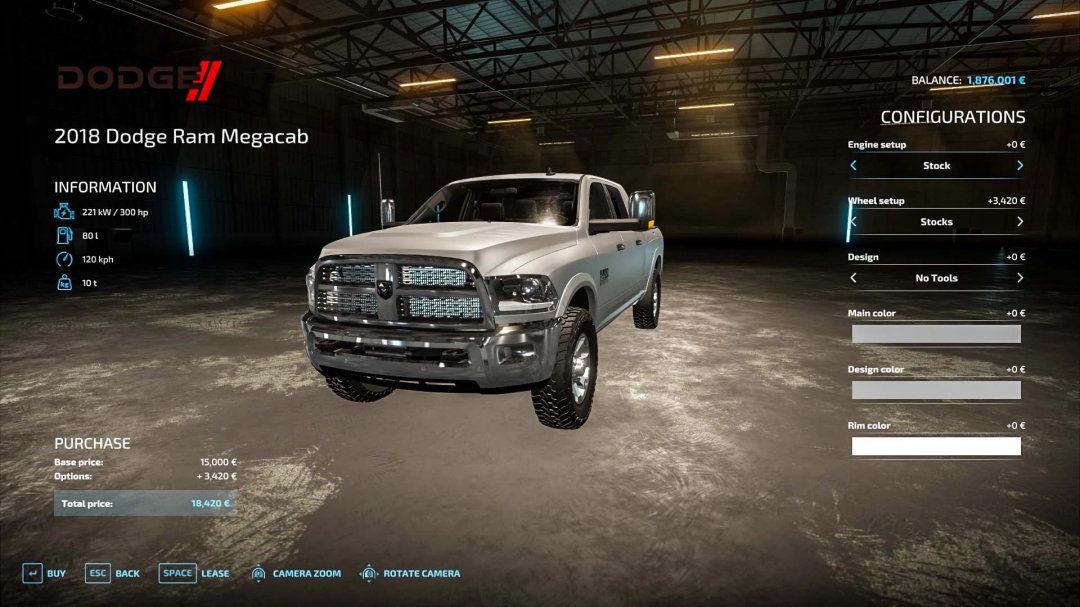 Dodge Ram 2500 2018 V1.0