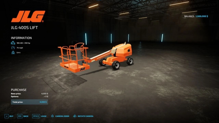 JLG 400S Telescopic Lift v1.0.0.0