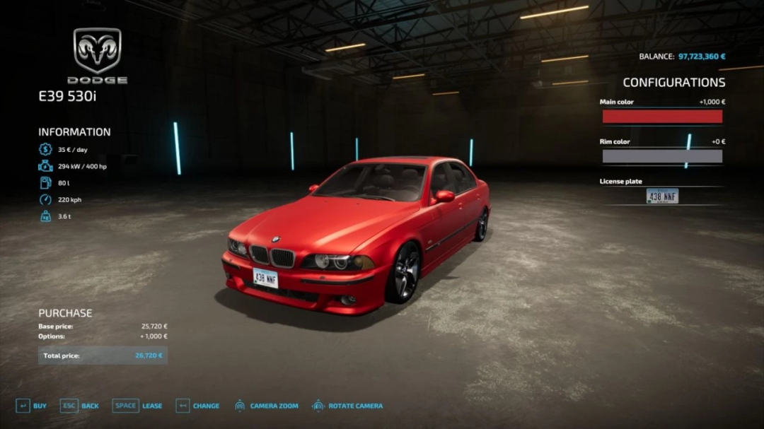 BMW E39 v1.1.0.0