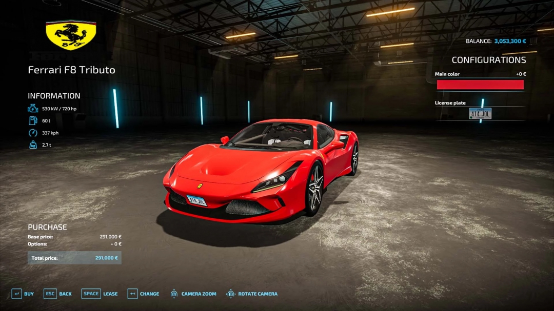 Ferrari F8 v1.0.0.0