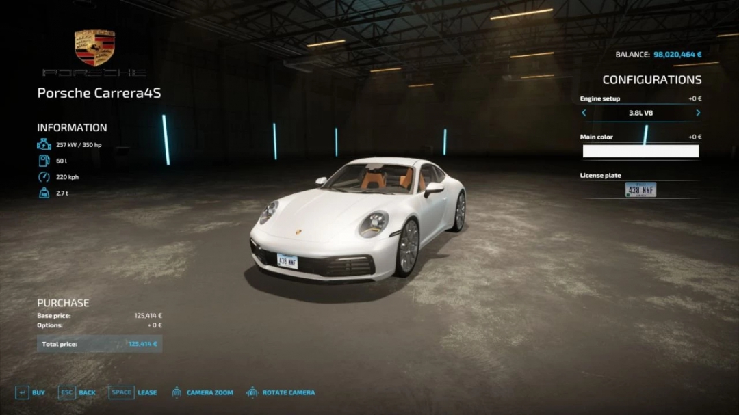 Porsche Carrera 4S v1.1.0.0