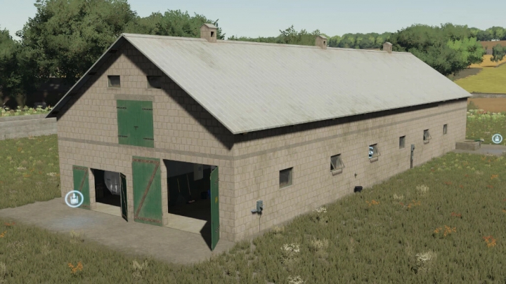 Mod-Network || Big White Cow Barn v1.1.0.1 FS22 mods