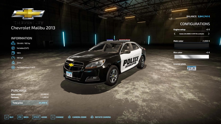 Image: Chevrolet Malibu Police v1.0.0.0 2