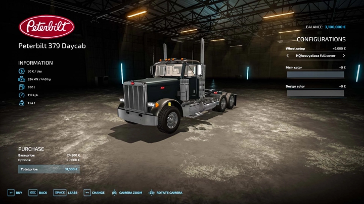 Image: Peterbilt 379 Daycab 1999 V1.0