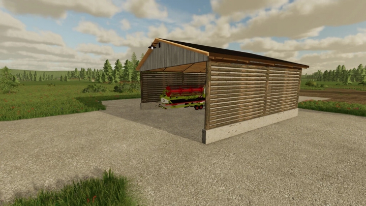 fs22-mods,  Drive Thru Log Shed v1.0.0.0