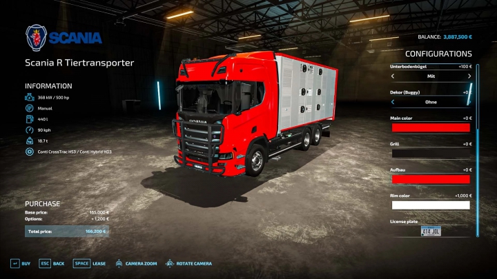 fs22-mods, Scania R Tiertransporter V1.1