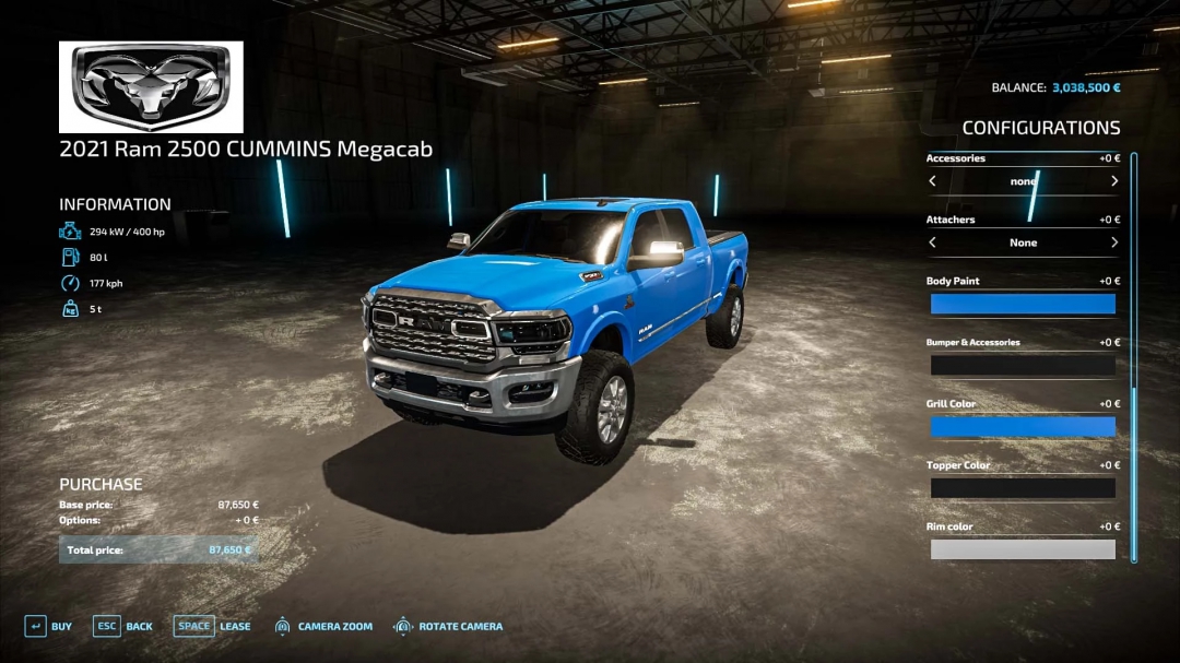 Dodge Ram 2500 Megacab v1.0.0.0