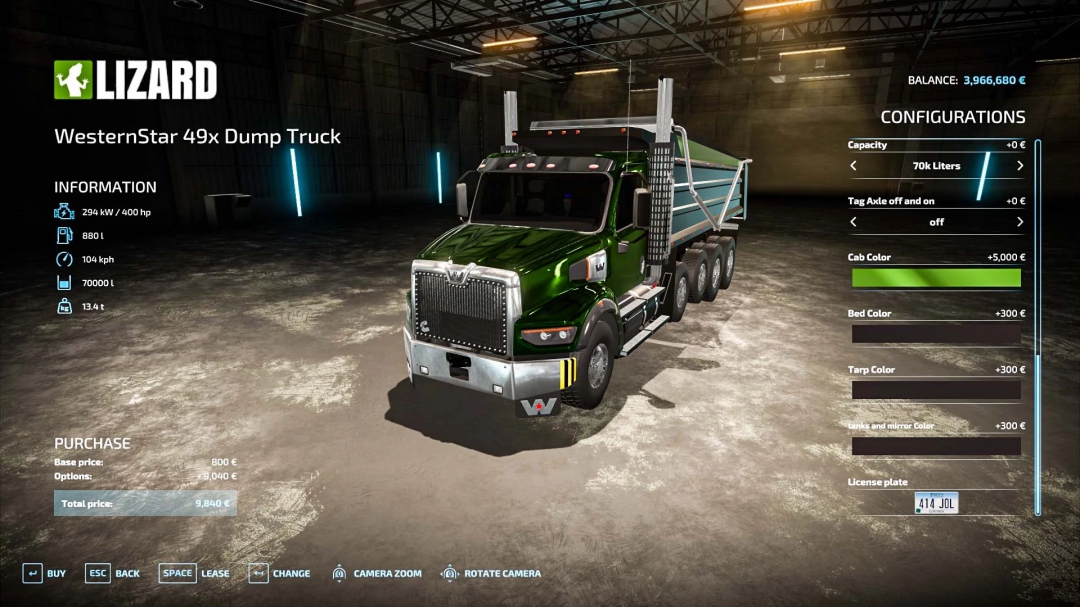 WesternStar 49x Dump Truck v1.2.0.0