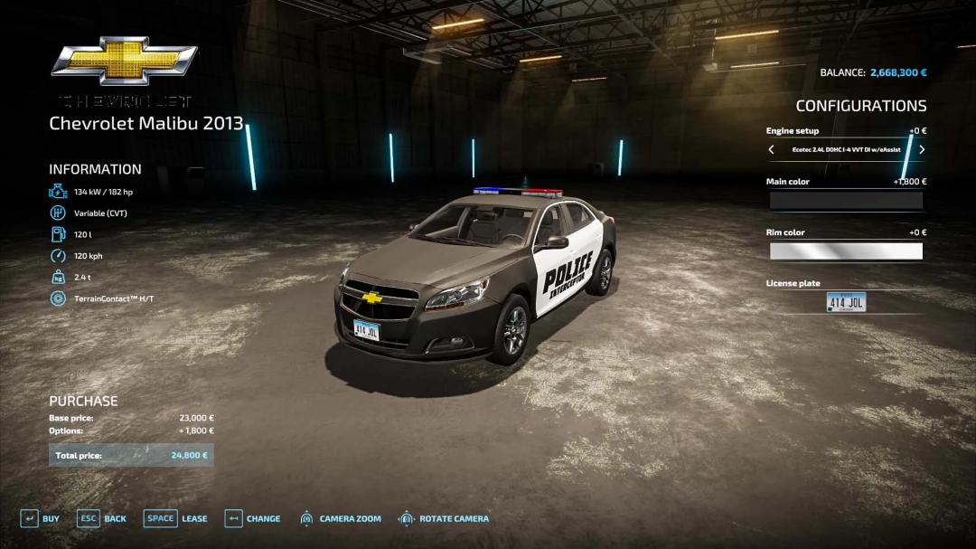 Chevrolet Malibu 2013 Police v1.0.0.0