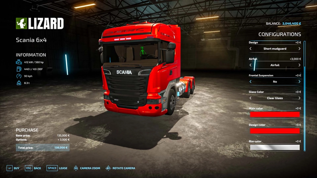 Scania Farmline 6x4 v1.0.0.0