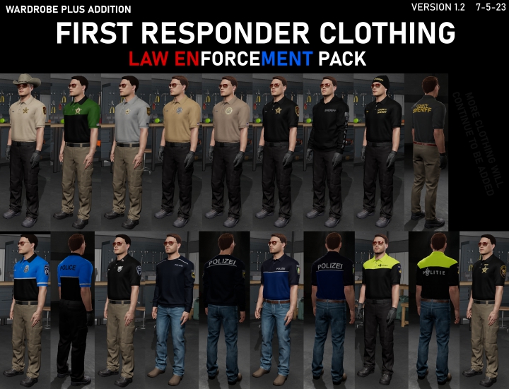 Image: Wardrobe Plus Law Enforcement Pack 0