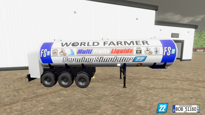 Image: FS22 Multy Fruits Liquids Trailer FS22 v1.0.0.5 1