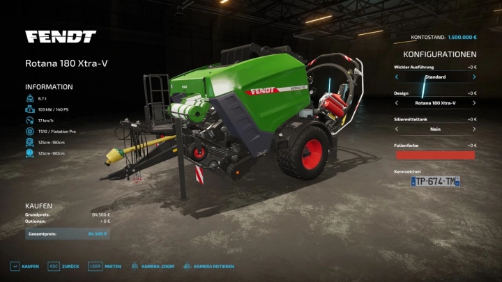 Image: Fendt Rotana 180 Xtra-V v1.0.0.0