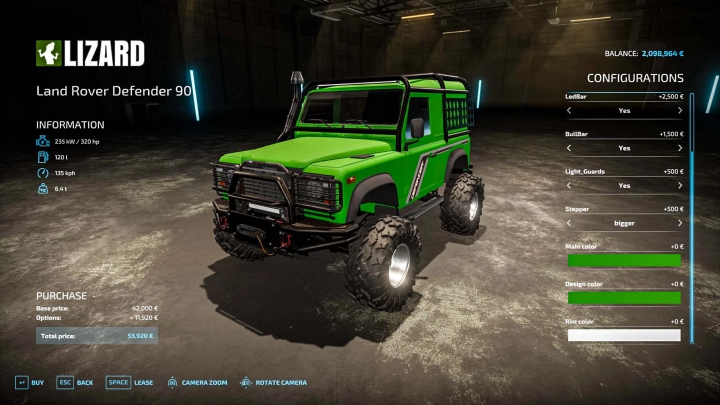 fs22-mods,  Land Rover Defender v2.0.0.0