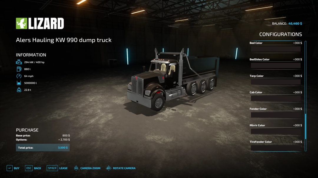 AlersHaulingKenworthW990 dump truck