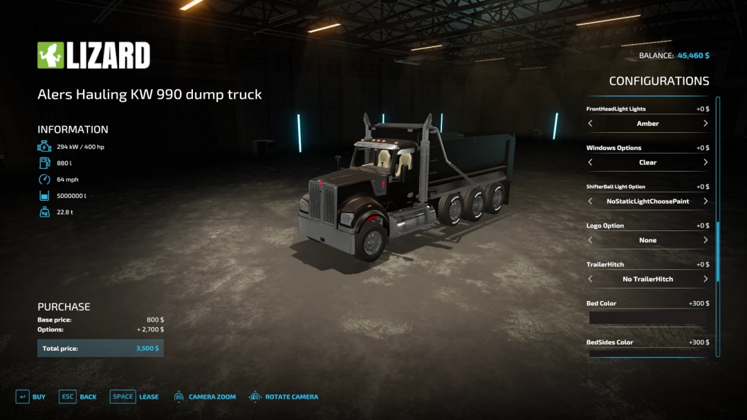 AlersHaulingKenworthW990 dump truck