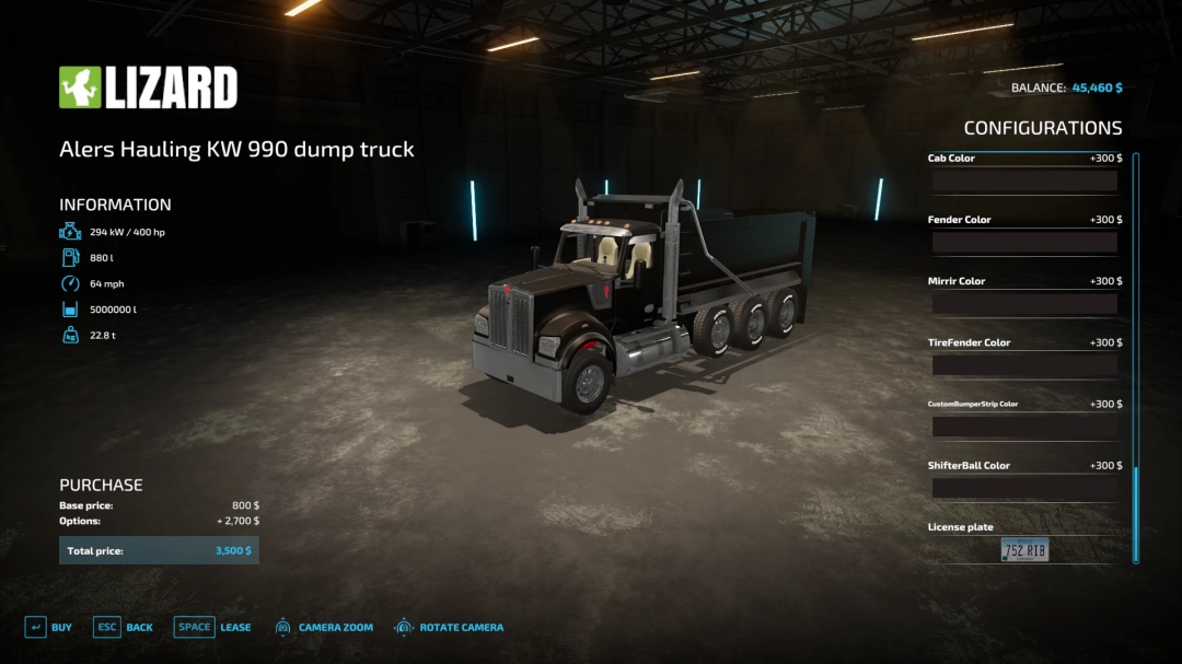 AlersHaulingKenworthW990 dump truck