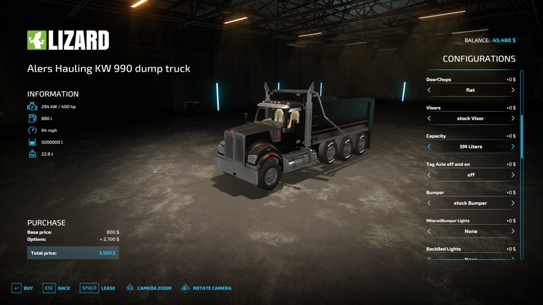 AlersHaulingKenworthW990 dump truck