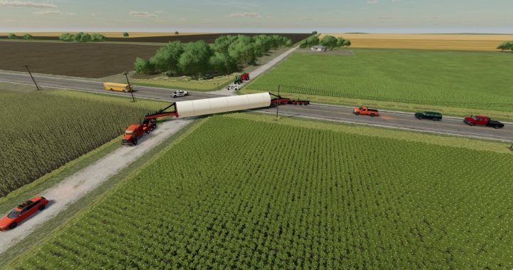 Image: Trail King Double Schnable Trailer and Wind Tower Sections v1.0.0.0 1