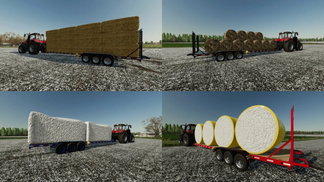 Flatbed Autoloading Bale Trailer 9.5 meter v2.0.0.2