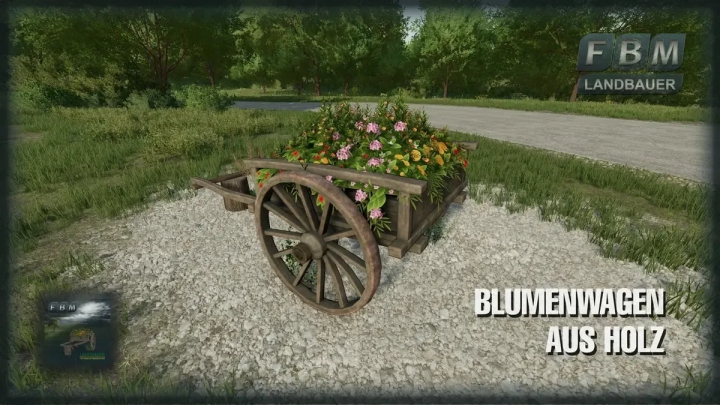 Image: Wooden Flower Cart v1.0.0.0 1