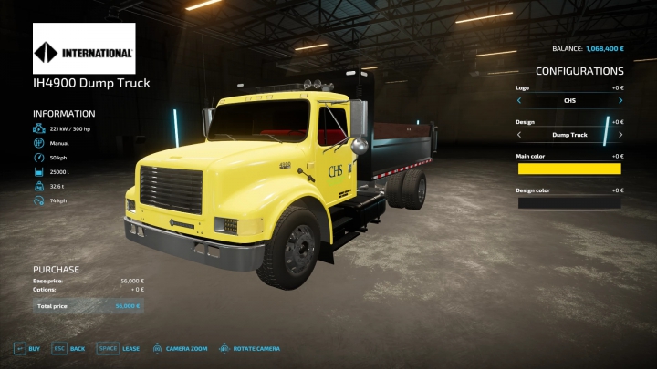 Image: Dump Truck International 4900 v1.1.0.0 1