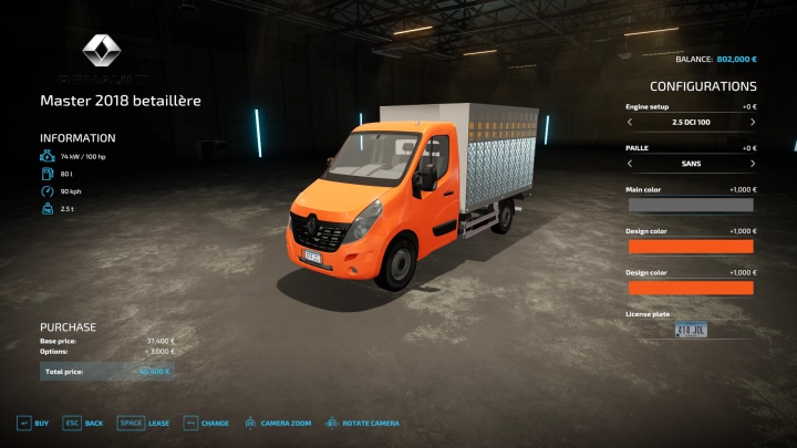 Image: Renault Master Livestock Truck v1.0.0.0