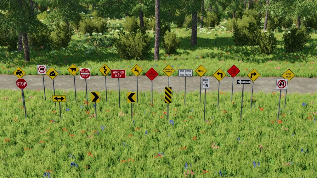 US Road Signs Pack v1.0.0.0