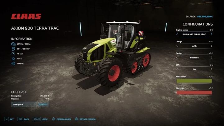 Image: Claas 900 Terra Trac v1.0.0.0 2