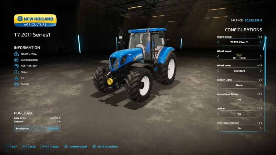 New Holland T7 Edit v1.2.0.0