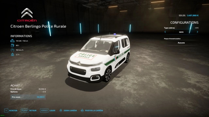 Image: Citroën Berlingo (Police Rurale) v1.0.0.0 1