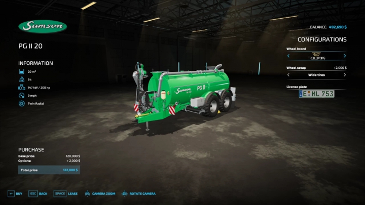 fs22-mods,  Samson AgroPGII20 v1.0.0.0