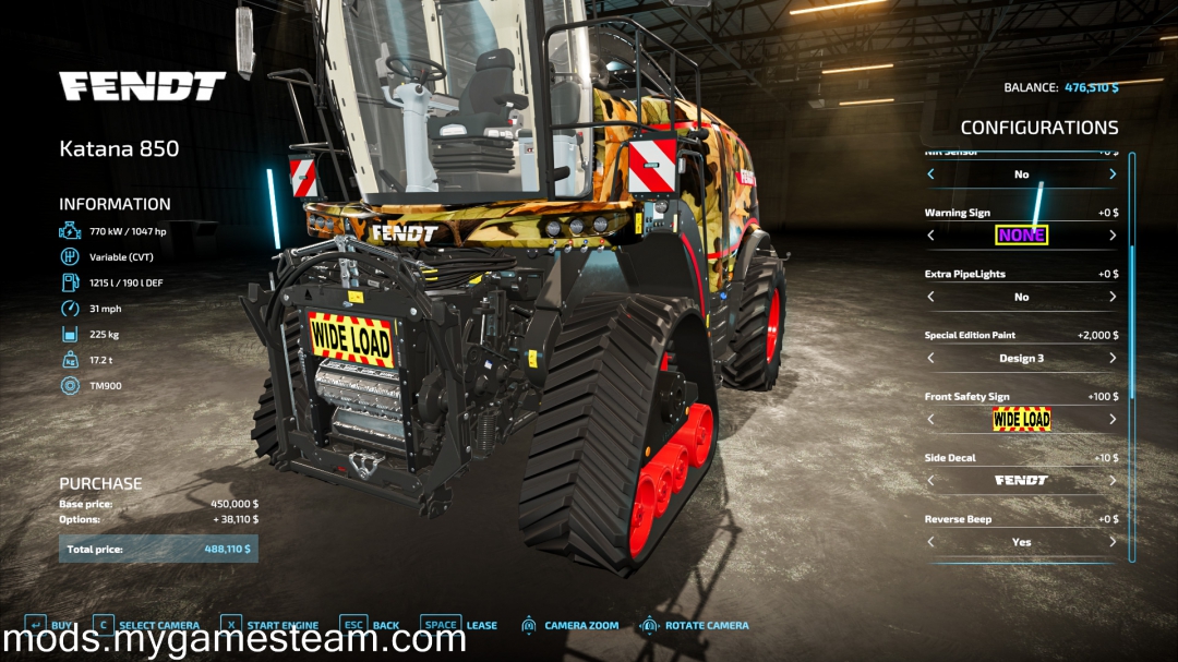 Fendt Katana 850 V1.3.0.0