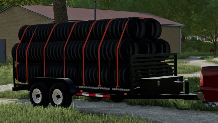 fs22-mods, 16 foot pipe trailer v1.0.0.0