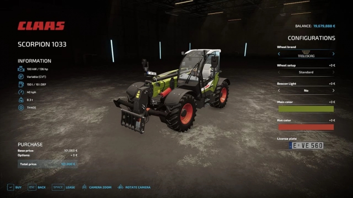 fs22-mods,  CLAAS Scorpion 1033 v1.2.0.0