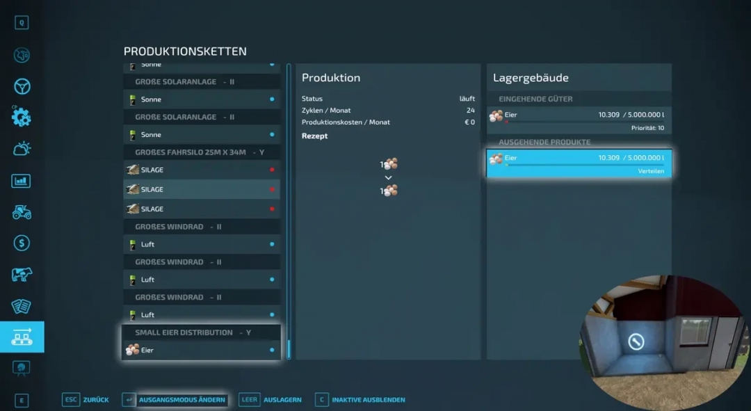 Egg distribution from chicken to direct sales or productions v1.0.0.0