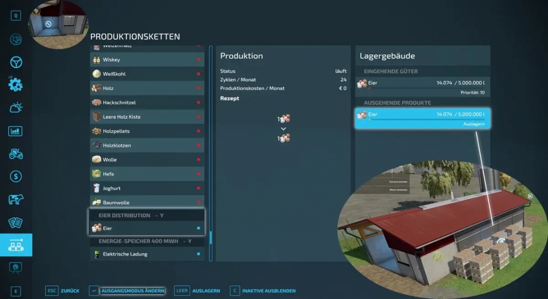 Egg distribution from chicken to direct sales or productions v1.0.0.0