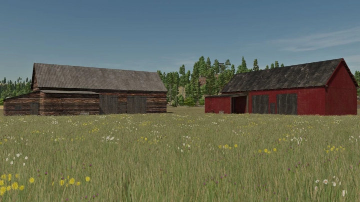 fs22-mods, Scandinavia old sheds v1.0.0.0