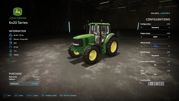 Image: John Deere 6x20 Series v1.1.0.0 1