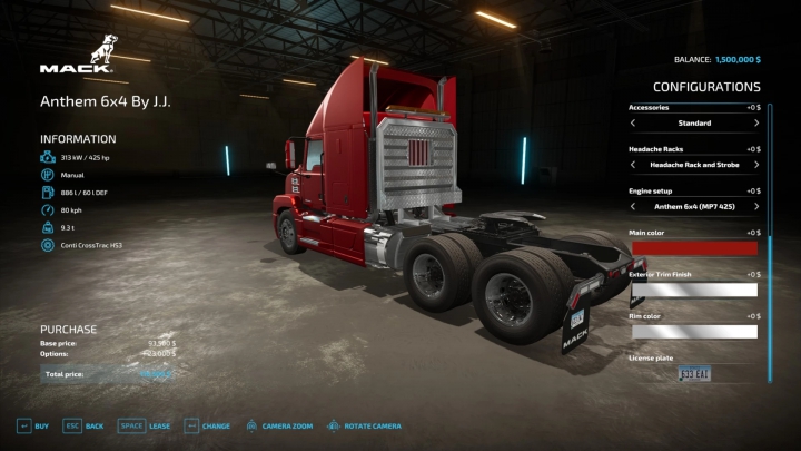 Mod Network Mack Anthem 6x4 Base Game Edit V1001 Fs22 Mods 2866