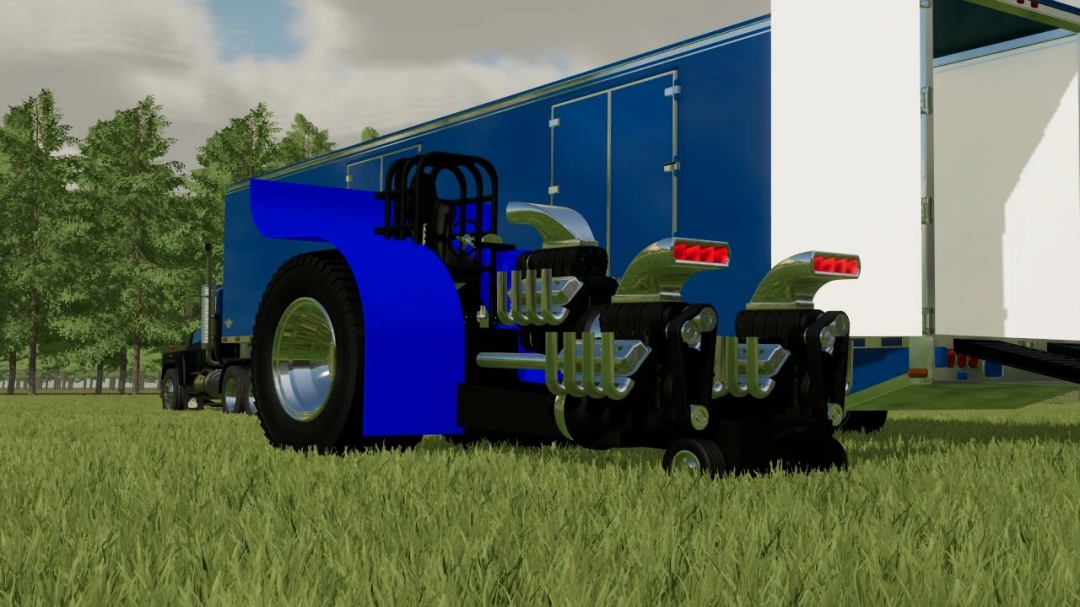 Blue Modified Pulling Tractor v1.0.0.0