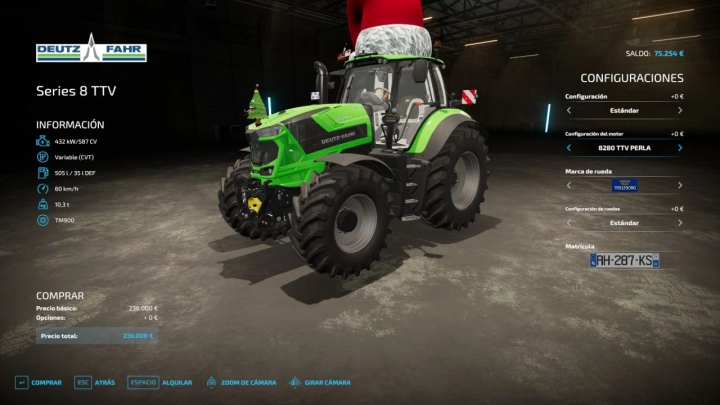 Image: Deutz Fahr TTV8 Christmas Edition v1.0.0.0