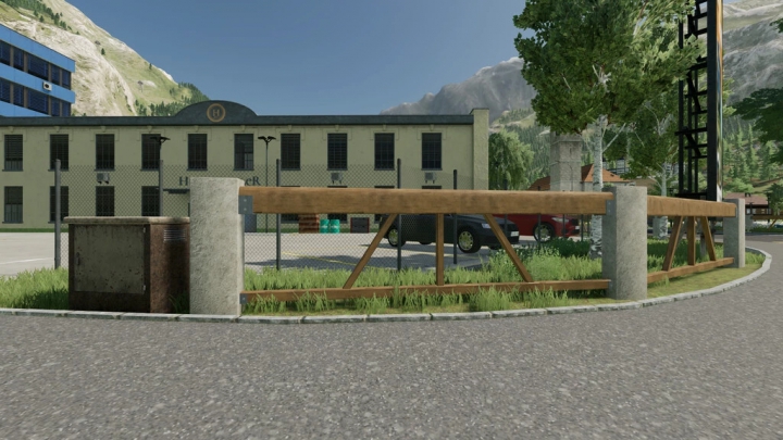 Image: Concrete Pillar With Timber Poles v1.0.0.0